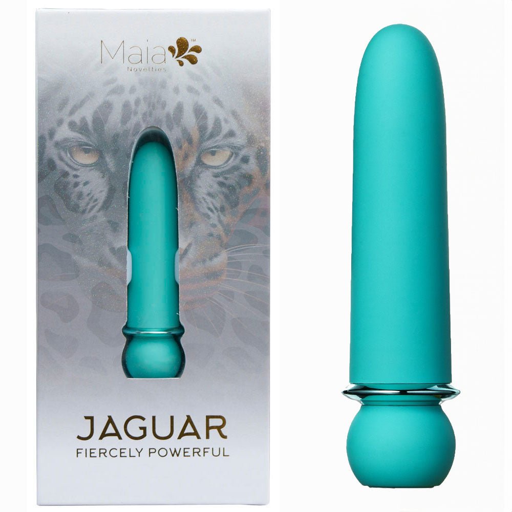 Maia JAGUAR - Blue - Blue 10.1 cm USB Rechargeable Bullet - Silk and Sin