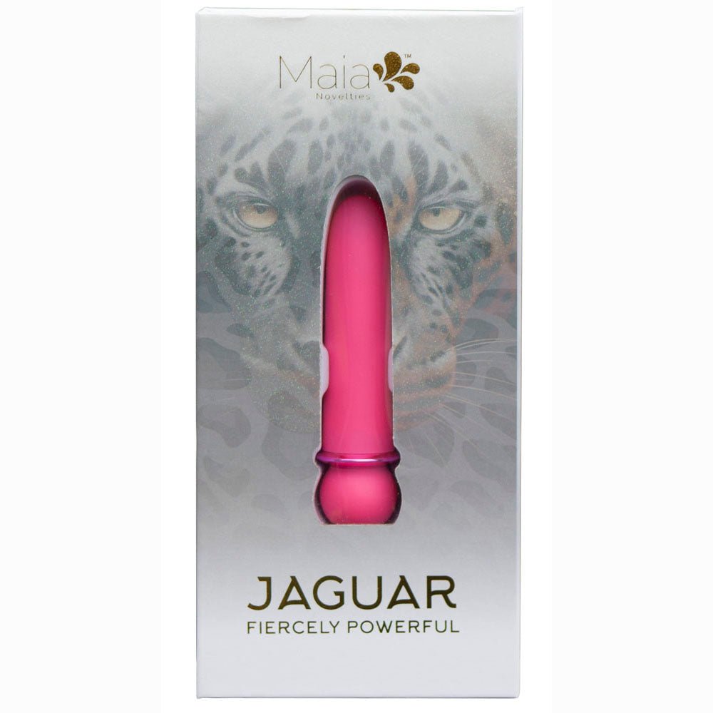 Maia JAGUAR - Pink - Pink 10.1 cm USB Rechargeable Bullet - Silk and Sin