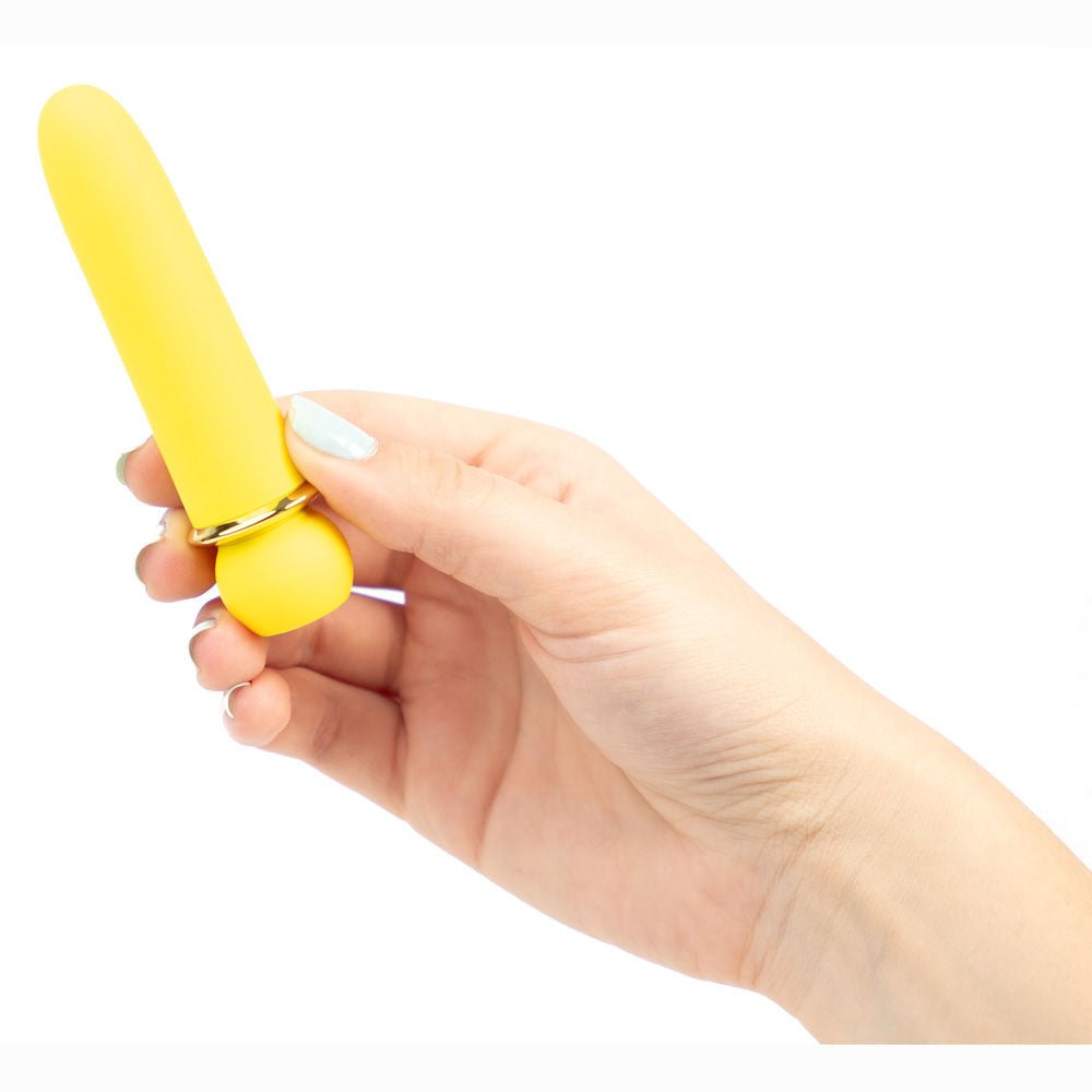 Maia JAGUAR - Yellow - Yellow 10.1 cm USB Rechargeable Bullet - Silk and Sin