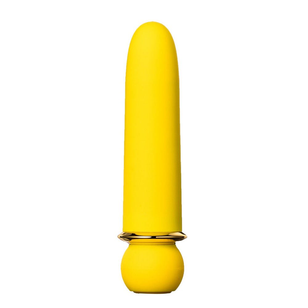 Maia JAGUAR - Yellow - Yellow 10.1 cm USB Rechargeable Bullet - Silk and Sin
