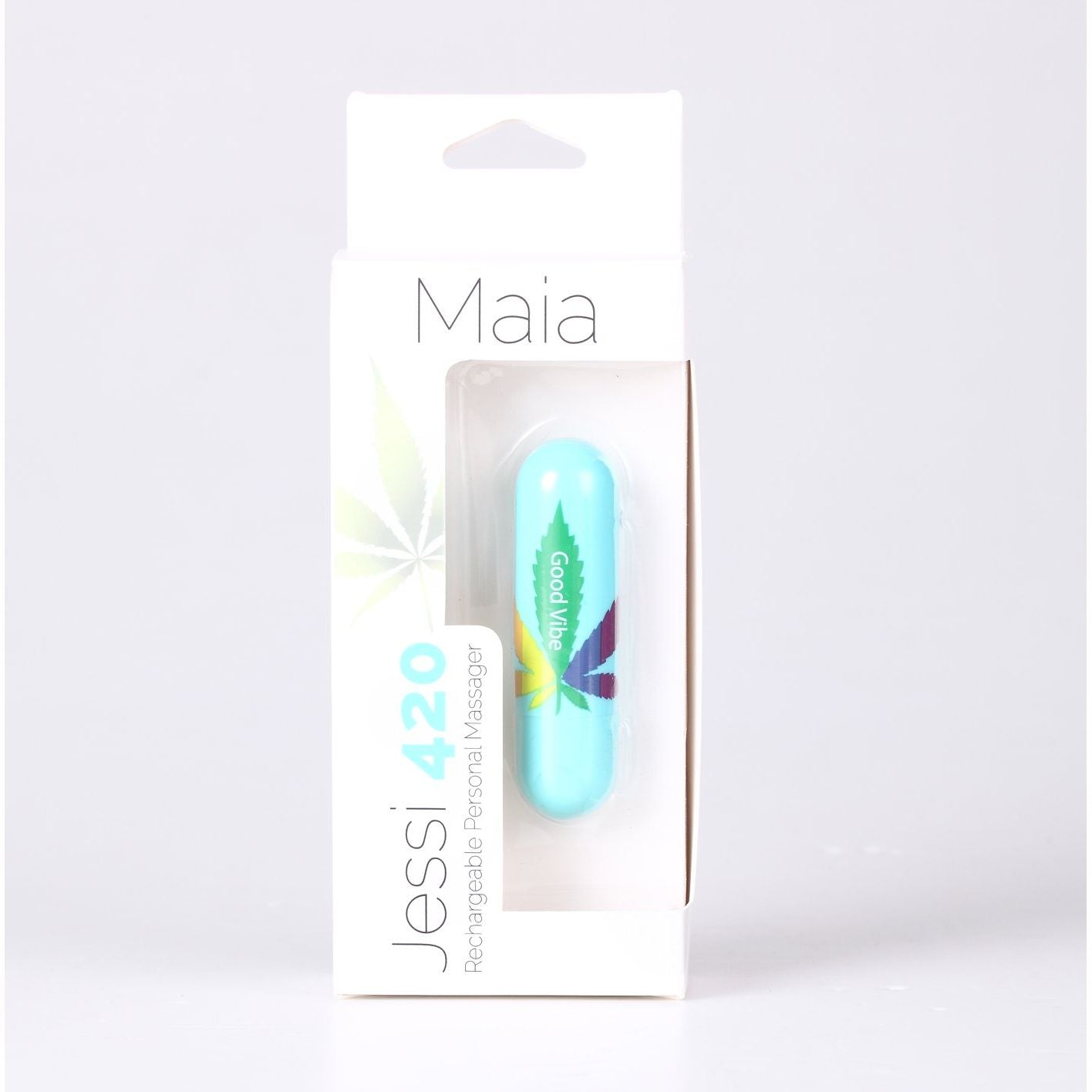 Maia Jessi 420 - Teal 7.6 cm USB Rechargeable Bullet - Silk and Sin