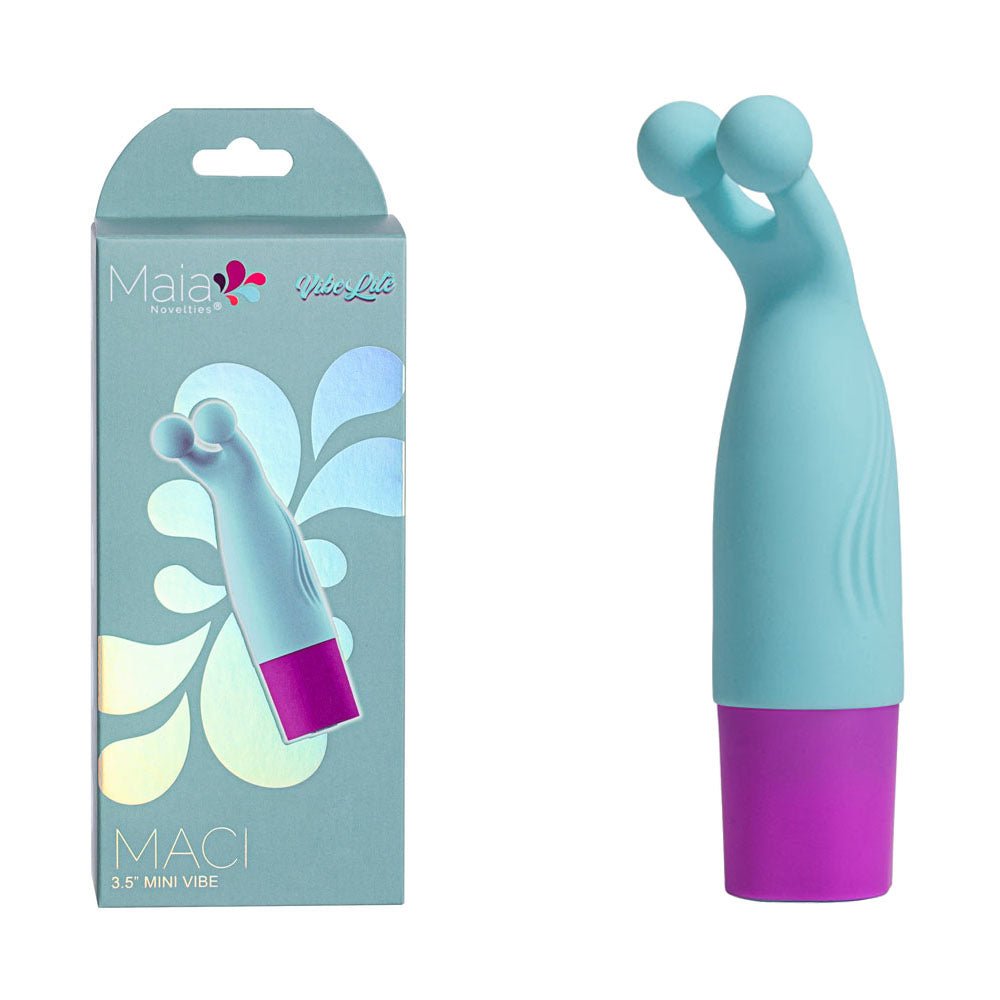 Maia MACI - Light Blue 8.9 cm USB Rechargeable Bullet - Silk and Sin