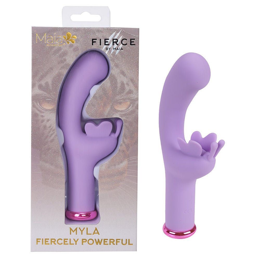 Maia MYLA - Lavender - Lavender 15.9 cm USB Rechargeable Butterfly Vibrator - Silk and Sin