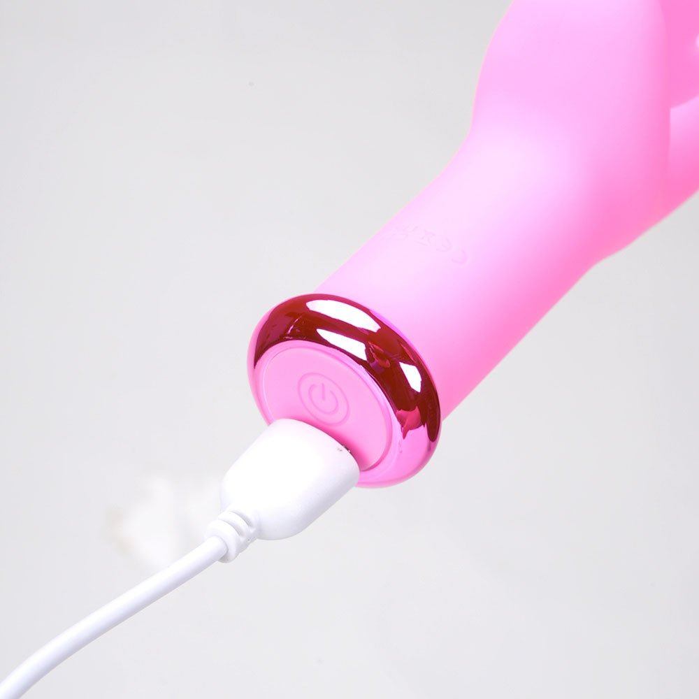 Maia MYLA - Pink - Pink 15.9 cm USB Rechargeable Butterfly Vibrator - Silk and Sin