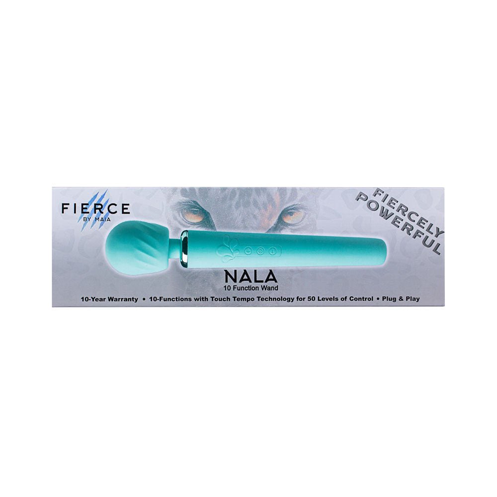 Maia NALA - Blue - Blue 30 cm USB Rechargeable Massage Wand - Silk and Sin