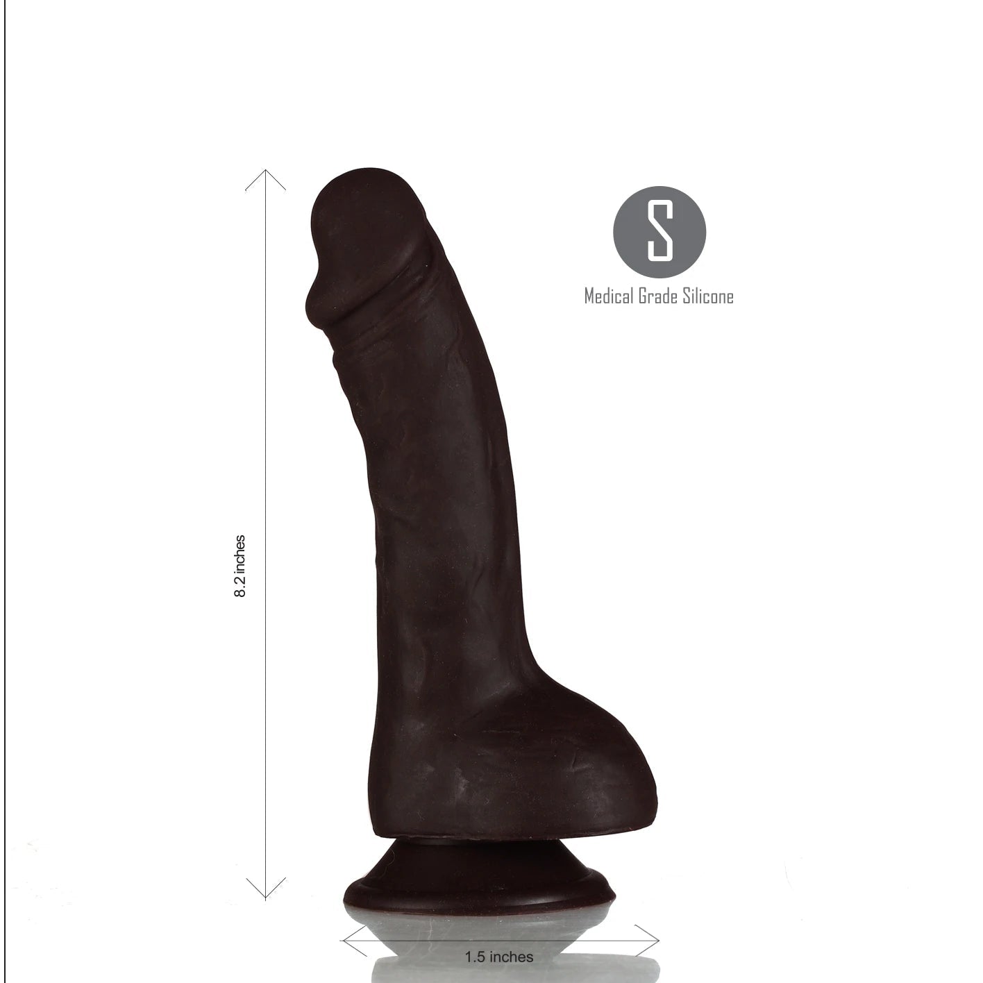 Maia Phoenix - Black 20.3 cm Dong - Silk and Sin