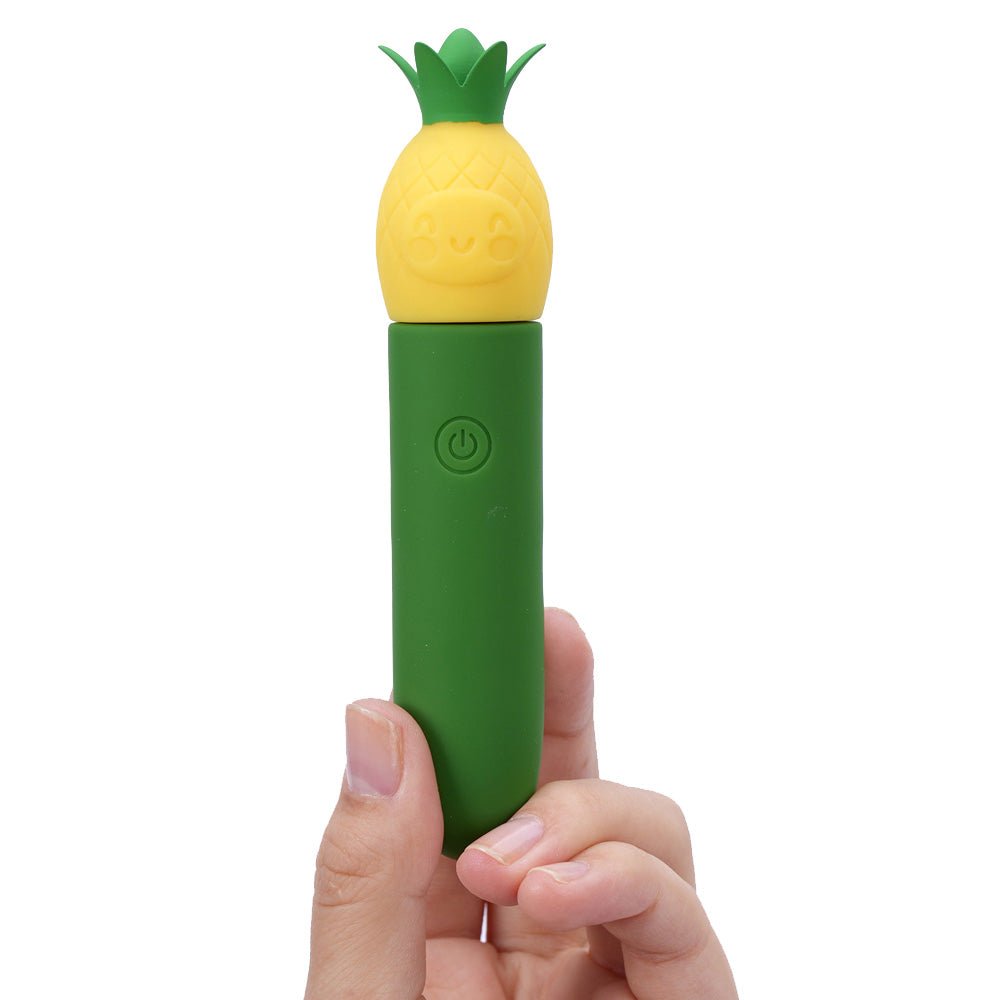 Maia PINA - Green/Yellow 11.1 cm USB Rechargeable Bullet - Silk and Sin