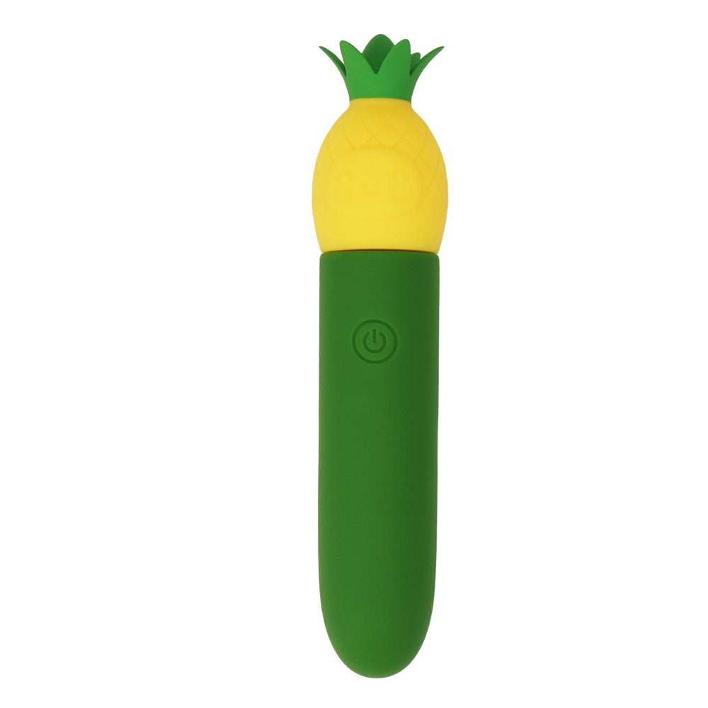 Maia PINA - Green/Yellow 11.1 cm USB Rechargeable Bullet - Silk and Sin