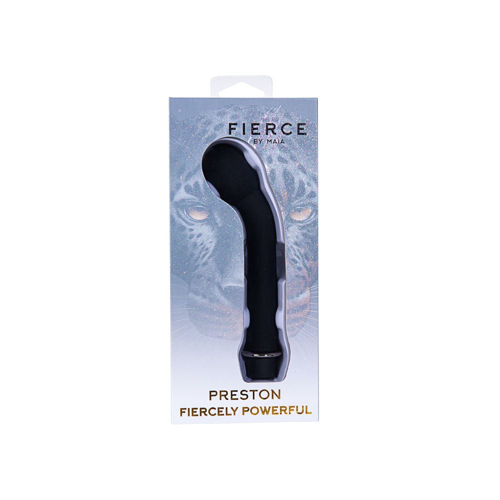 Maia PRESTON - Black 17.8 cm USB Rechargeable G-Spot Vibrator - Silk and Sin