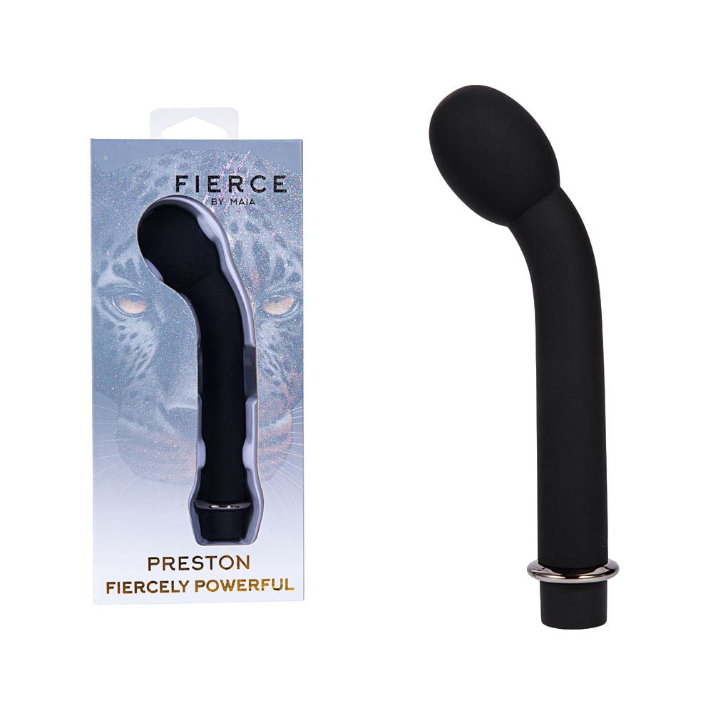 Maia PRESTON - Black 17.8 cm USB Rechargeable G-Spot Vibrator - Silk and Sin