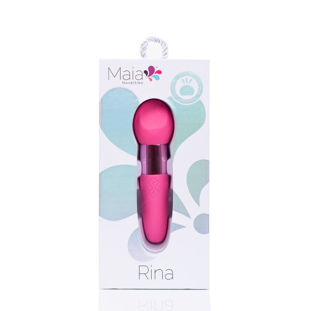 Maia RINA - Pink - Pink 13.3 cm USB Rechargeable Vibrator - Silk and Sin