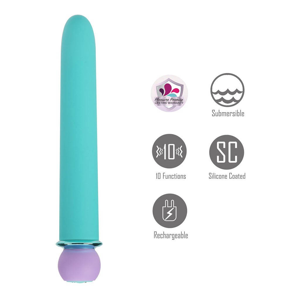 Maia RORI - Blue - Blue 15.2 cm USB Rechargeable XL Bullet - Silk and Sin