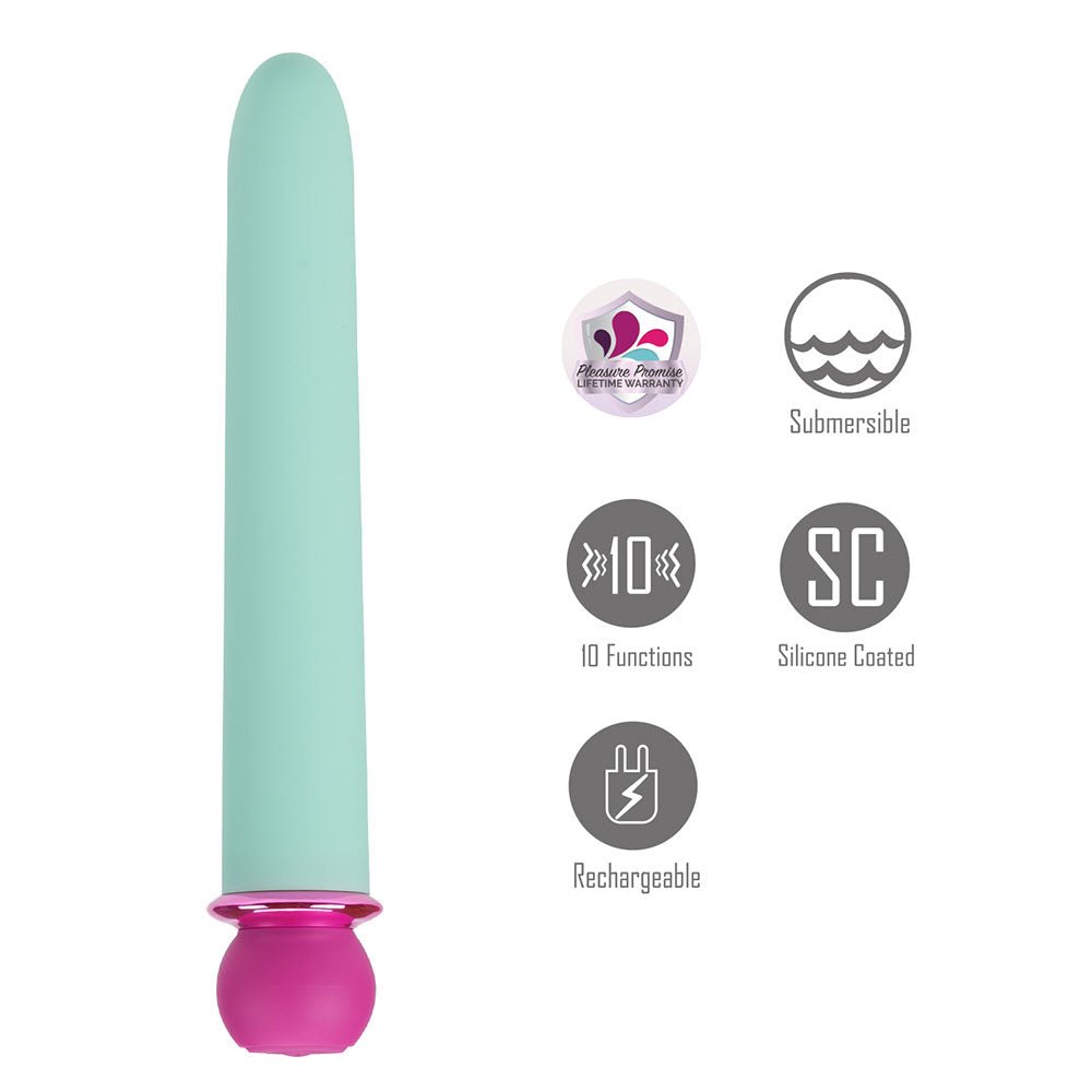 Maia RORI - Teal - Teal 15.2 cm USB Rechargeable XL Bullet - Silk and Sin