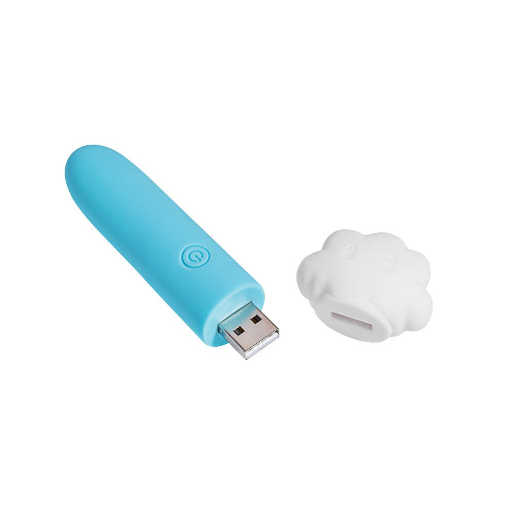 Maia STORMEE - Blue 11.1 cm USB Rechargeable Bullet - Silk and Sin