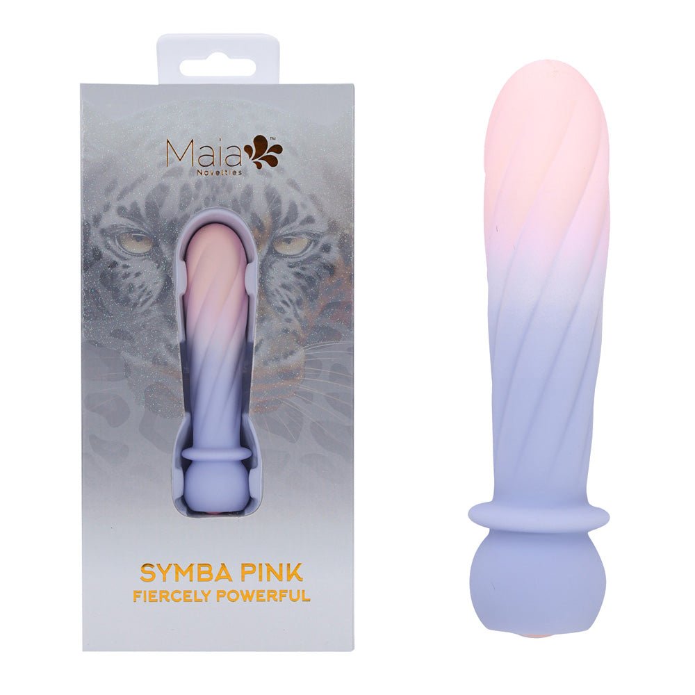 Maia SYMBA - Pink - Pink 10.8 cm USB Rechargeable Powerful Bullet - Silk and Sin