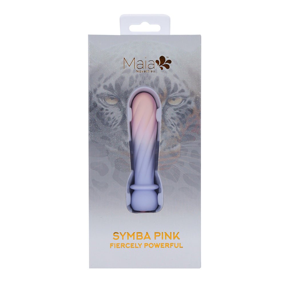 Maia SYMBA - Pink - Pink 10.8 cm USB Rechargeable Powerful Bullet - Silk and Sin