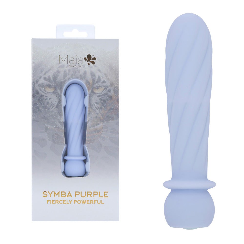 Maia SYMBA - Purple - Purple 10.8 cm USB Rechargeable Powerful Bullet - Silk and Sin