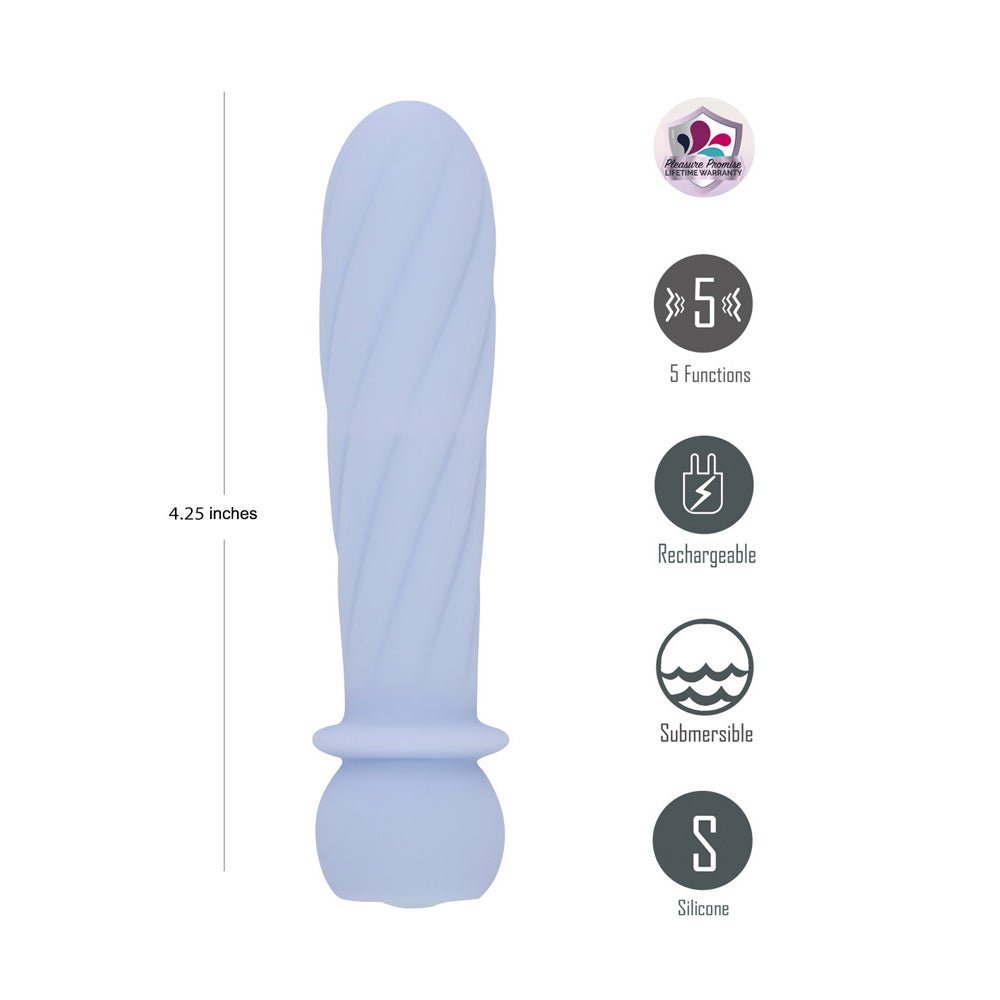 Maia SYMBA - Purple - Purple 10.8 cm USB Rechargeable Powerful Bullet - Silk and Sin