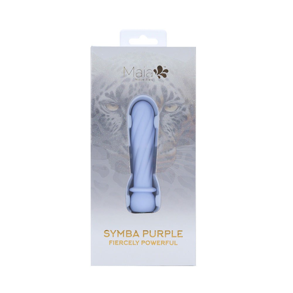 Maia SYMBA - Purple - Purple 10.8 cm USB Rechargeable Powerful Bullet - Silk and Sin