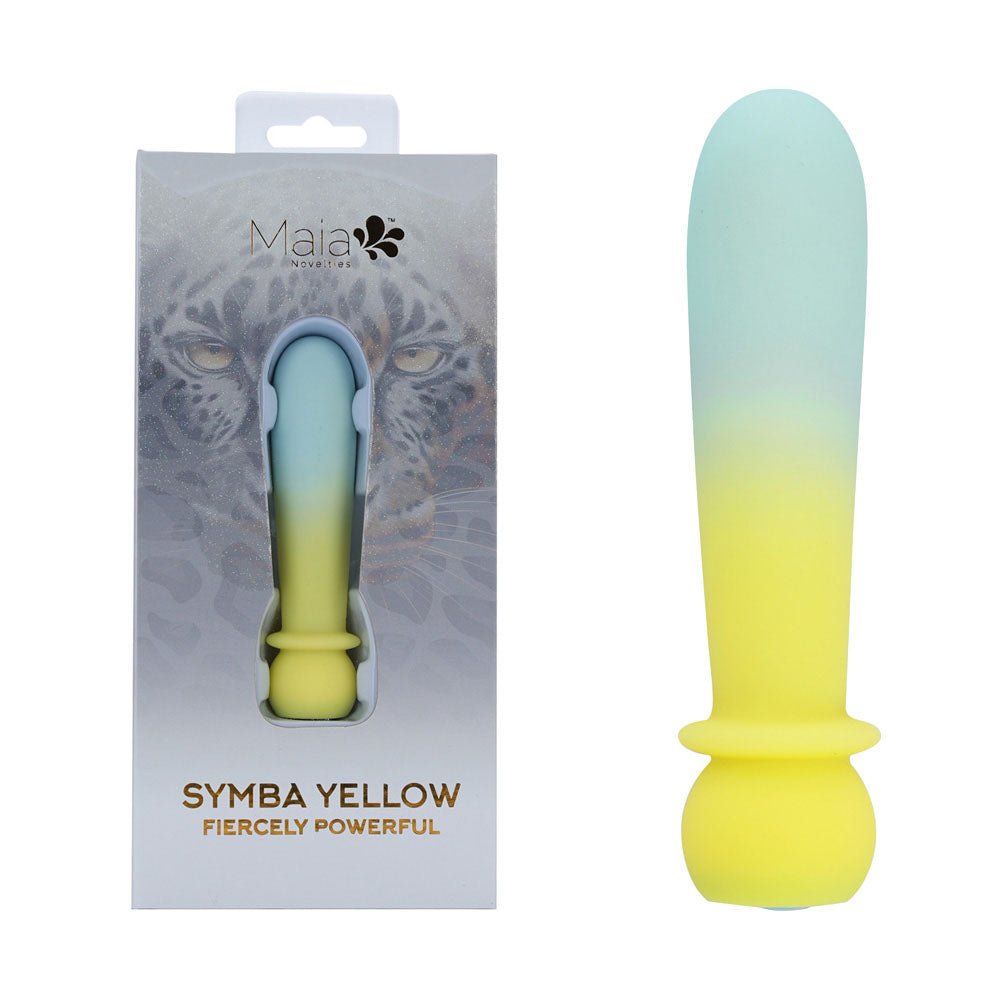 Maia SYMBA - Yellow - Yellow 10.8 cm USB Rechargeable Powerful Bullet - Silk and Sin