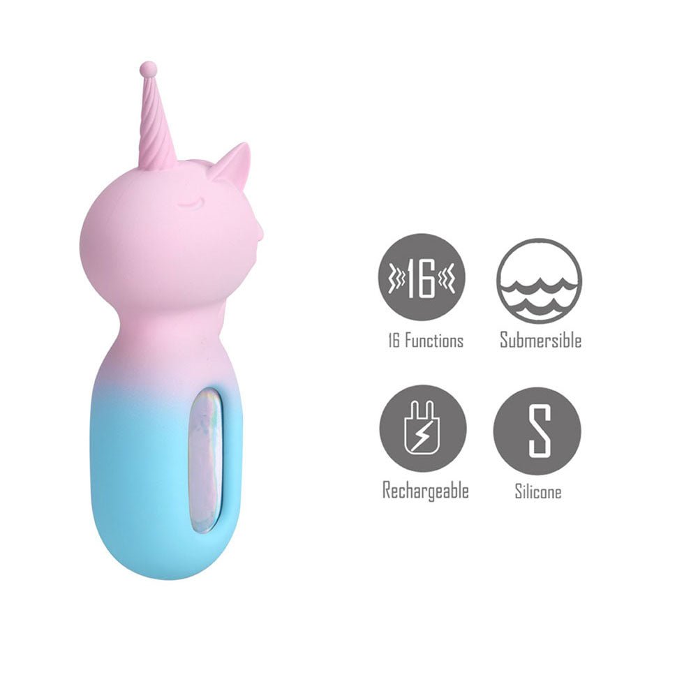 Maia UNIE - Pink/Blue USB Rechargeable Unicorn Wand - Silk and Sin