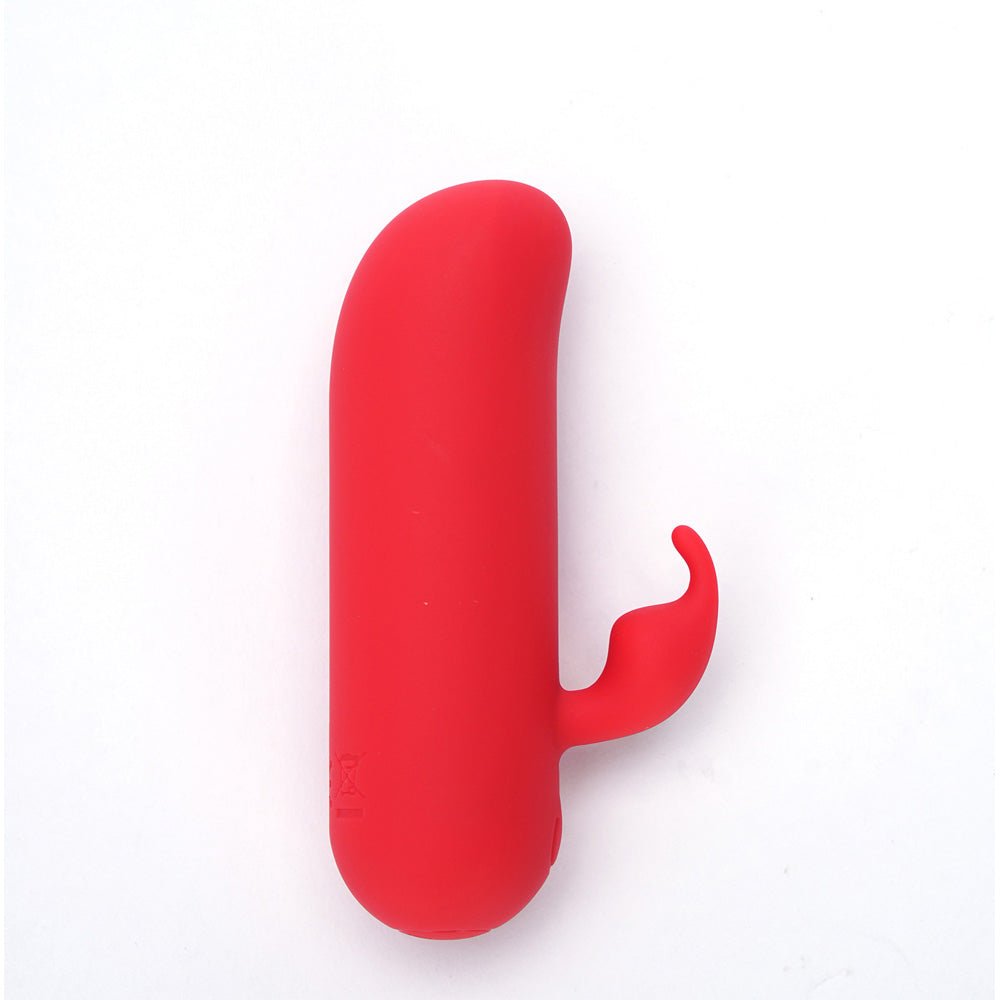 Maia ZIA - Red 7.6 cm USB Rechargeable Mini Bullet Rabbit - Silk and Sin