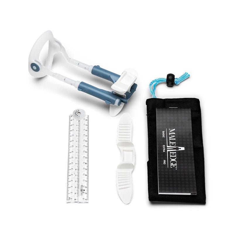 MaleEdge Basic Kit - Penis Enlarger Kit in Blue Case - Silk and Sin