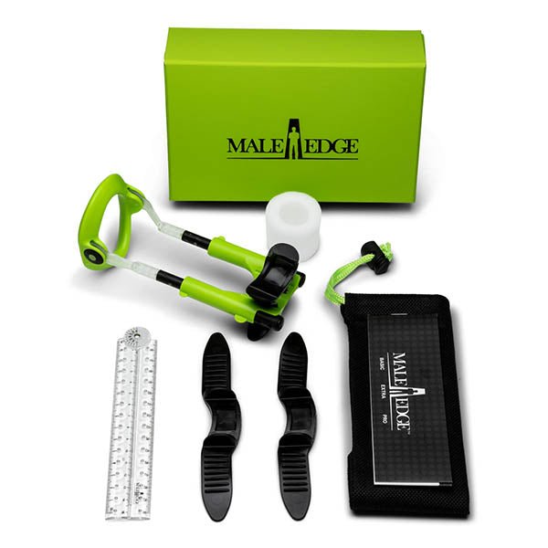 MaleEdge Extra Kit - Penis Enlarger Kit in Green Case - Silk and Sin