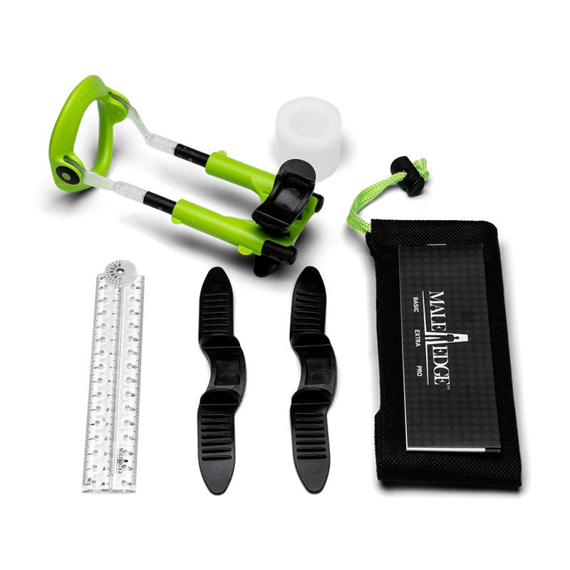 MaleEdge Extra Kit - Penis Enlarger Kit in Green Case - Silk and Sin