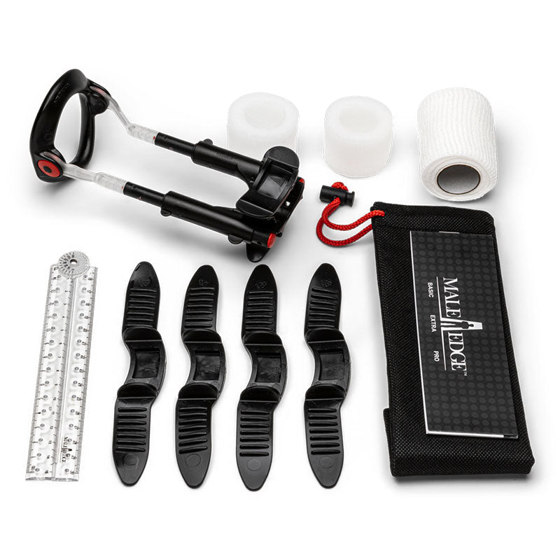 MaleEdge Pro Kit - Penis Enlarger Kit in Red Case - Silk and Sin