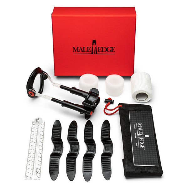 MaleEdge Pro Kit - Penis Enlarger Kit in Red Case - Silk and Sin
