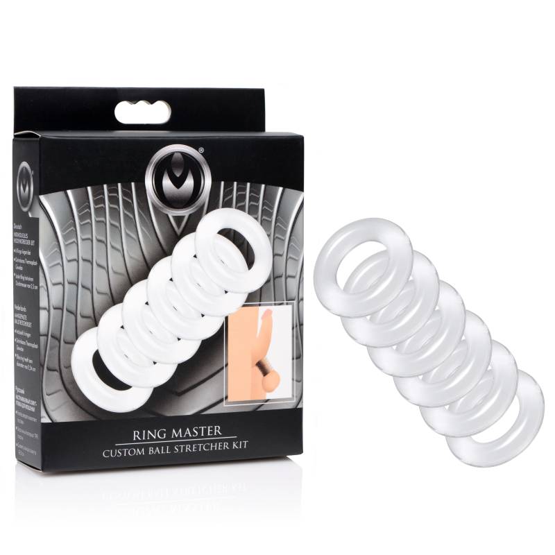 Master Series Ring Master - Clear Ball Stretcher Kit - Silk and Sin