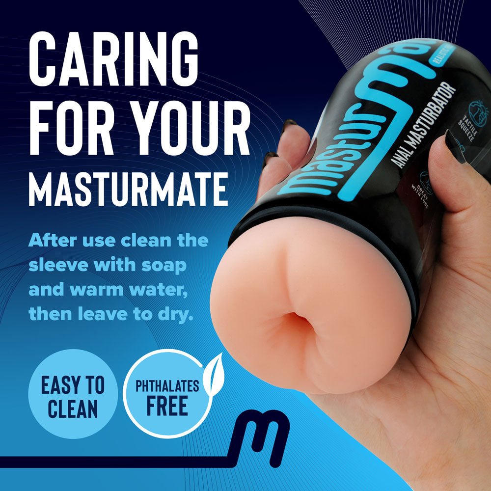 Masturmate - Butt - Cream - Flesh Anal Stroker - Silk and Sin