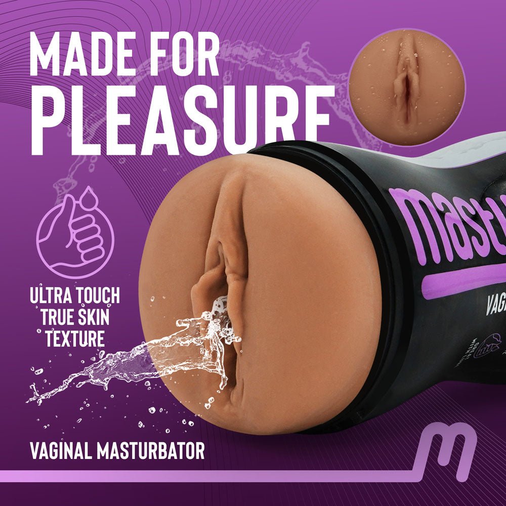 Masturmate - Vagina - Mocha - Brown Vagina Stroker - Silk and Sin