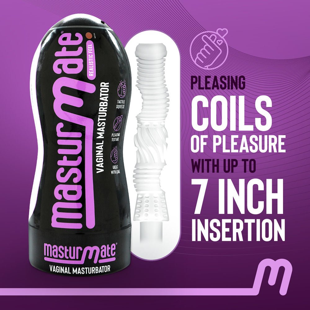 Masturmate - Vagina - Mocha - Brown Vagina Stroker - Silk and Sin