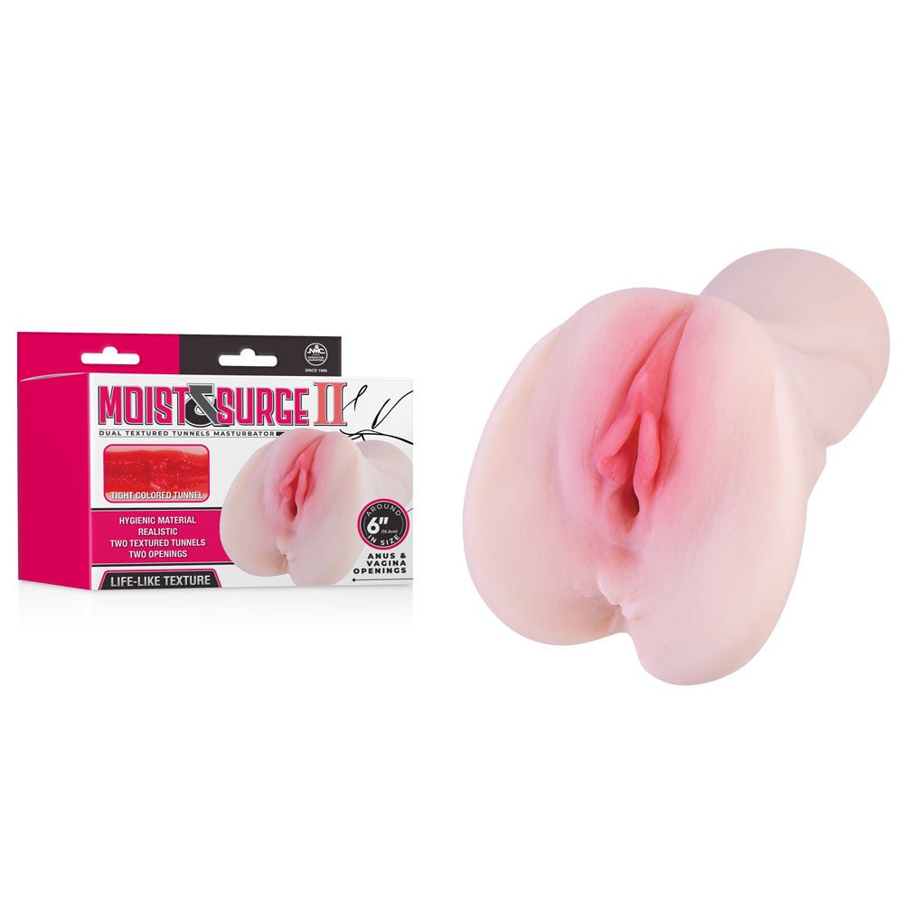 Moist & Surge II - Flesh Dual Layer Vagina Stroker - Silk and Sin