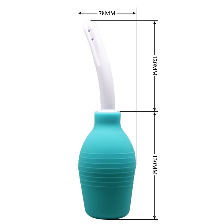 MR PLAY Anal Douche - Aqua/White Unisex Douche - 310 ml Capacity - silkandsin