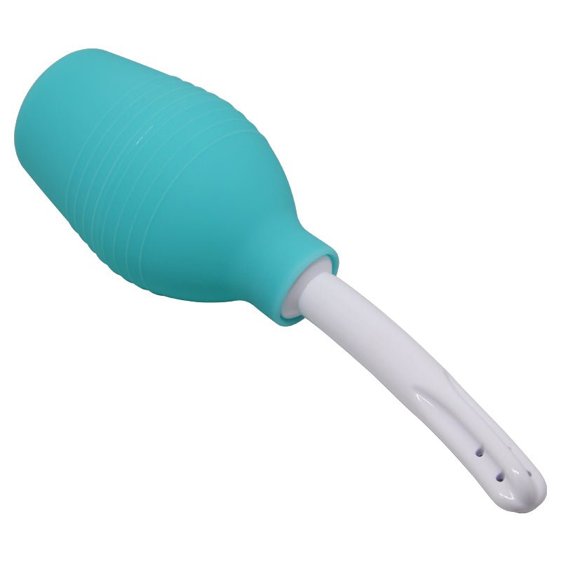 MR PLAY Anal Douche - Aqua/White Unisex Douche - 310 ml Capacity - silkandsin
