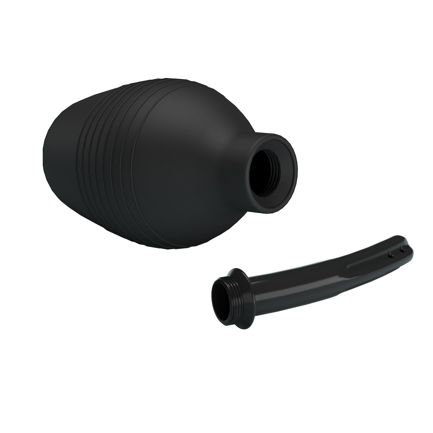 MR PLAY Anal Douche - Black - Black Unisex Douche - 310 ml Capacity - silkandsin