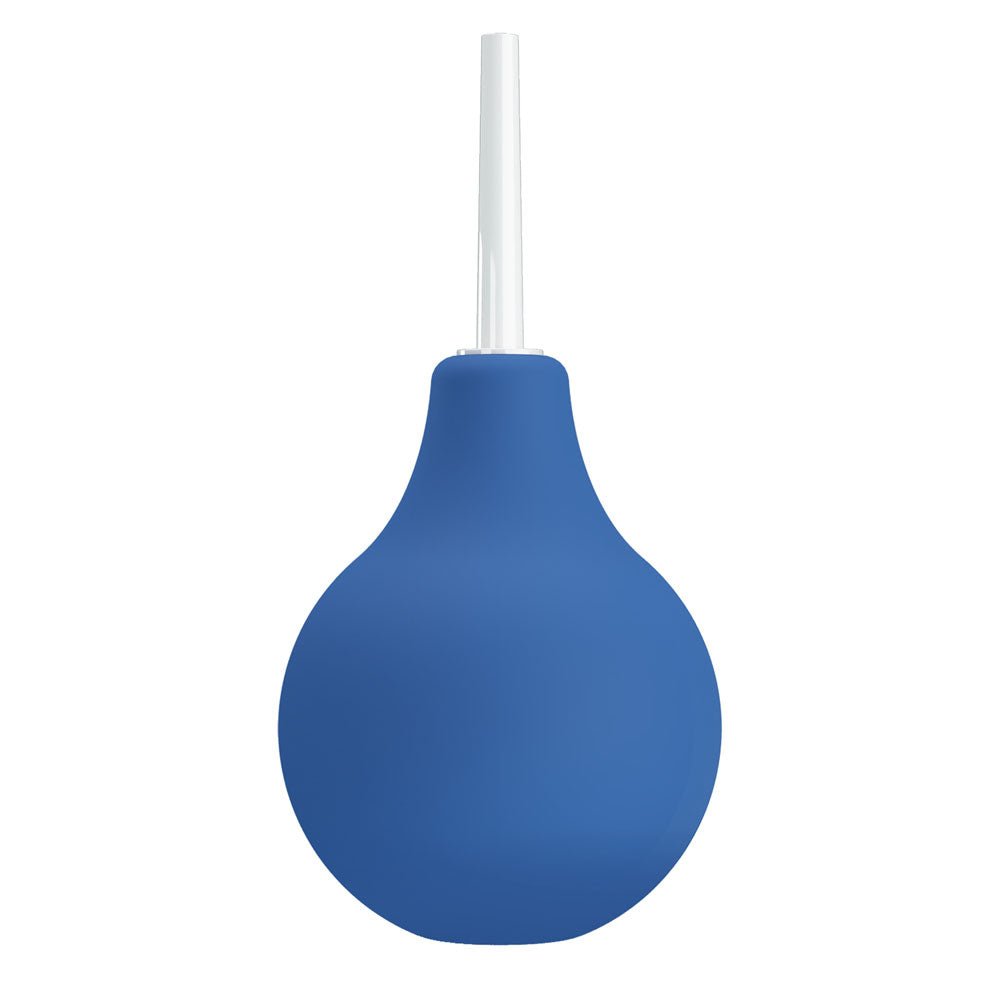 MR PLAY Anal Douche - Blue - Blue Unisex Douche - 224 ml Capacity - silkandsin