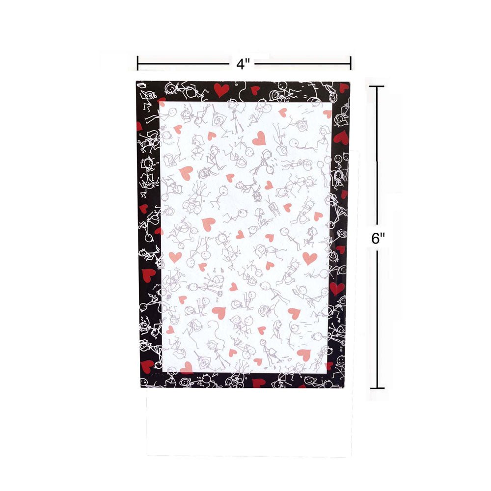 Naughty Stick Figure Notepad - Novelty Notepad - 100 Pages - Silk and Sin