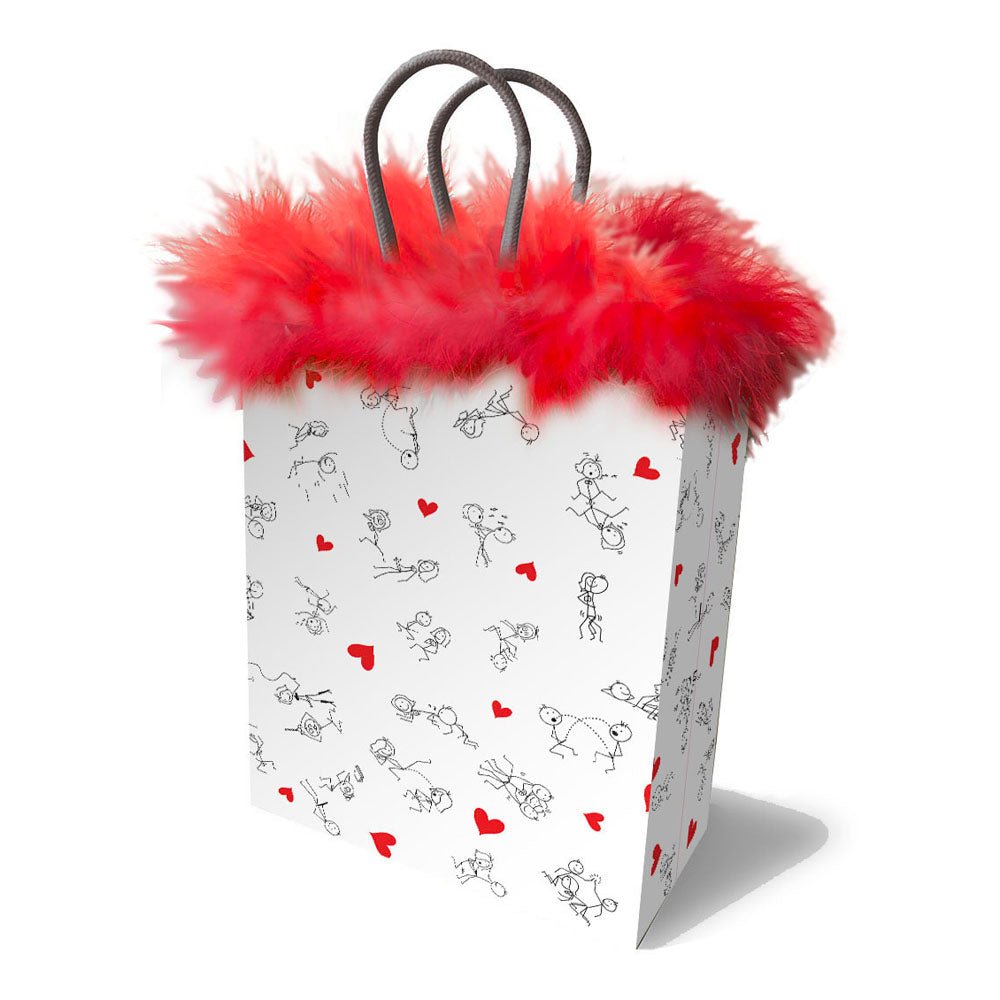 Naughty Stick Figures Gift Bag - Novelty Gift Bag - Silk and Sin
