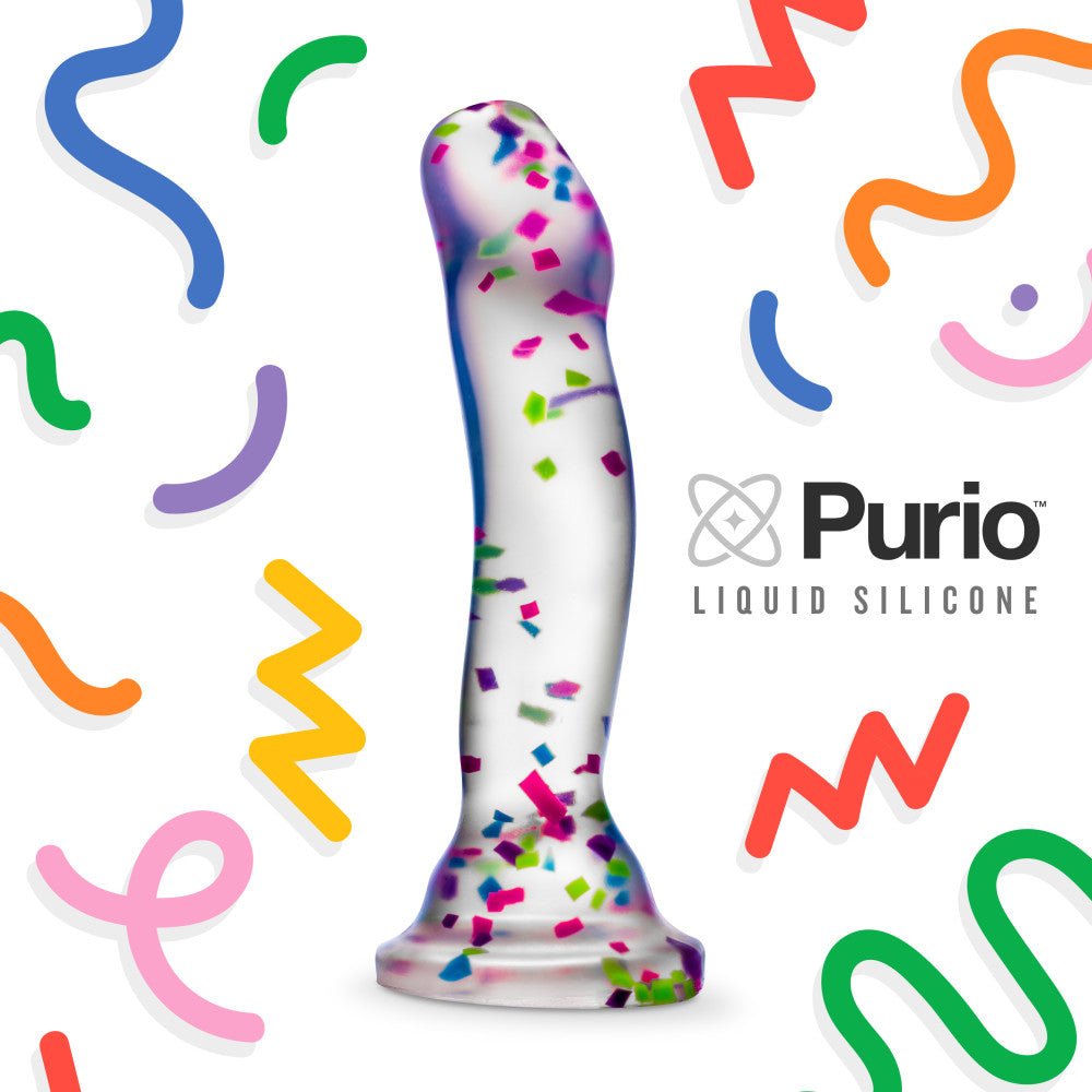 Neo Elite Glow Hanky Panky - Glow In Dark Clear 19 cm Dong - Silk and Sin