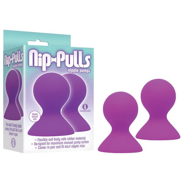 Nip-Pulls - Purple Nipple Suckers - Set of 2 - Silk and Sin