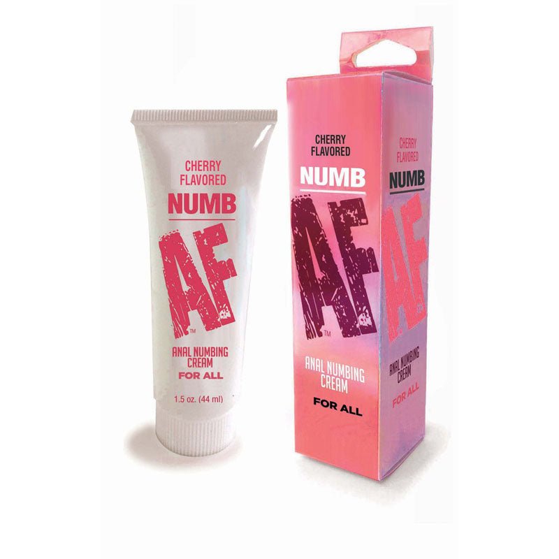 Numb AF - Cherry - Cherry Flavoured Anal Numbing Cream - 44 ml Tube - Silk and Sin