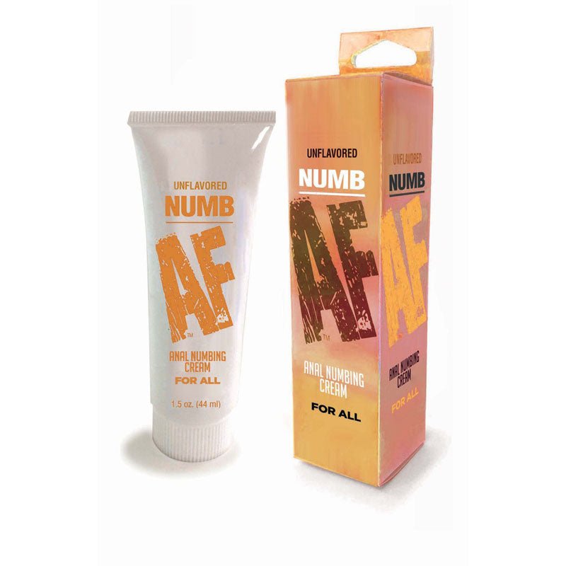 Numb AF - Unflavoured - Unflavoured Anal Numbing Cream - 44 ml Tube - silkandsin