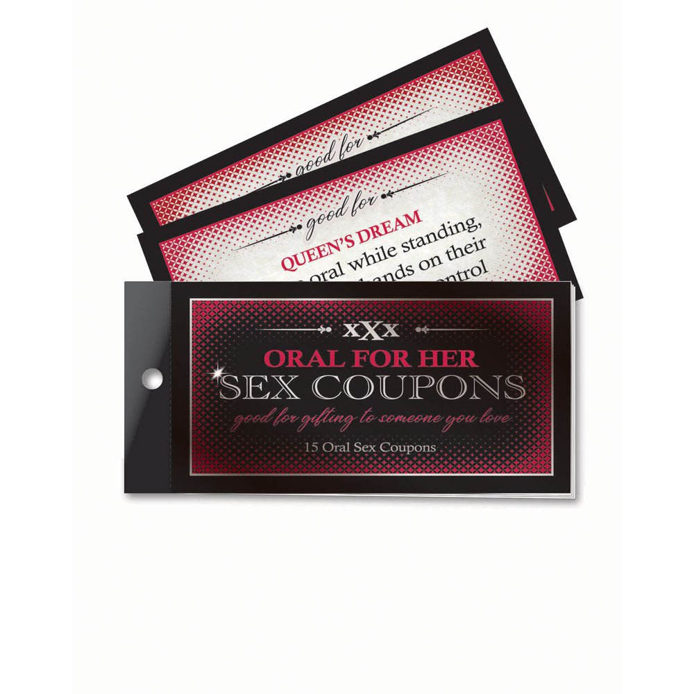 Oral For Her Sex Coupons - Set of 15 Coupons - Silk and Sin
