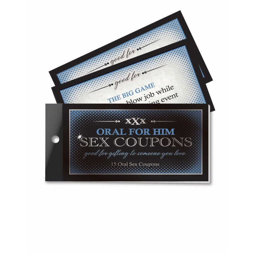 Oral For Him Sex Coupons - Set of 15 Coupons - Silk and Sin