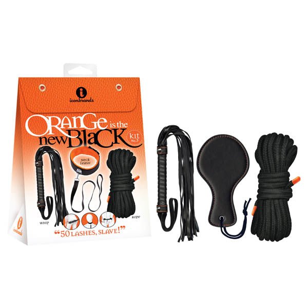 Orange Is The New Black Kit 3 - 50 Lashes, Slave! - Bondage Kit - 3 Piece Set - Silk and Sin