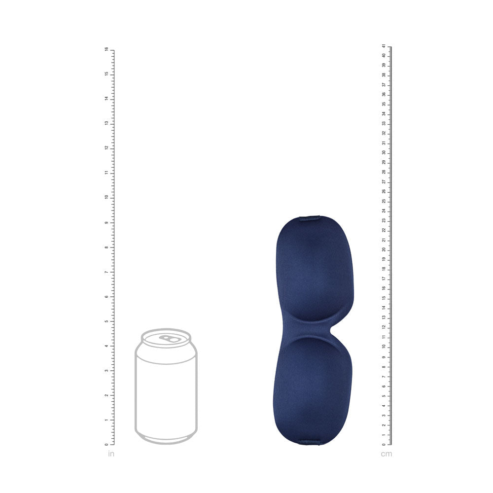 OUCH! 3D Mask - Navy - Navy Blue Eye Mask - Silk and Sin